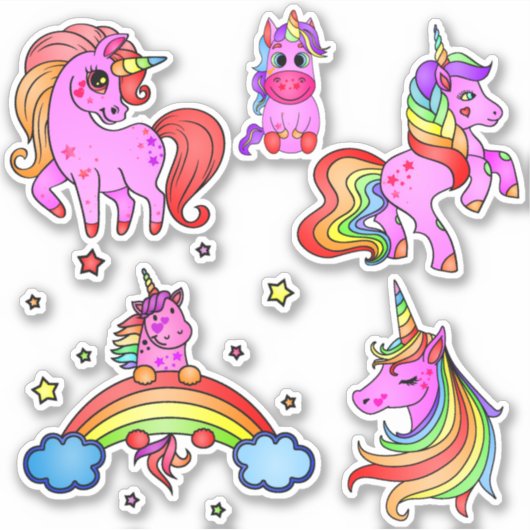 Unicorn sticker verpakking (Voorkant)
