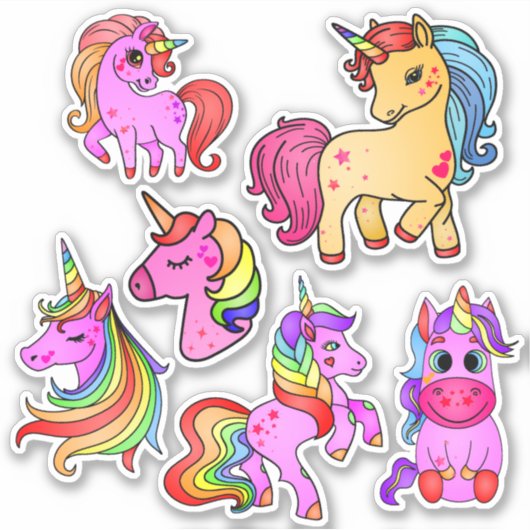 Unicorn sticker verpakking (Voorkant)