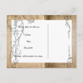 Unicorn Storybook Bewaar de datum Aankondigingskaart (Achterkant)