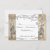 Unicorn Storybook rsvp met enveloppen (Voorkant)