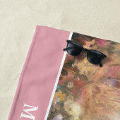 Unicorn strandlaken met aangepaste naam (In situ)