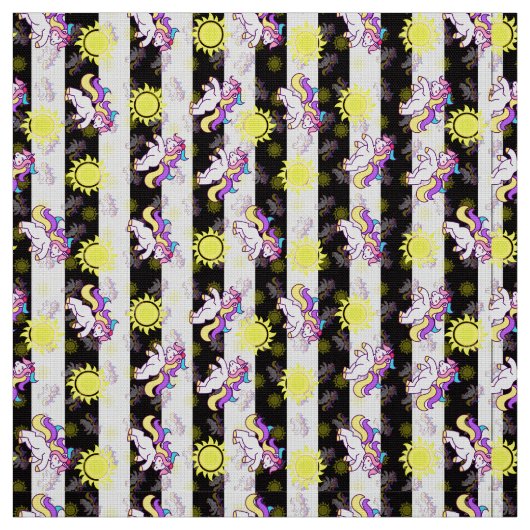 Unicorn Stripes Stof (Swatch)