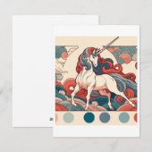 Unicorn Studie F - Fantasy AI Feestdagenkaart (Voorkant / Achterkant)
