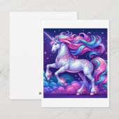 Unicorn Studie G - Fantasy AI Feestdagenkaart (Voorkant / Achterkant)