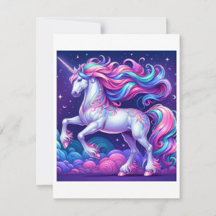Unicorn Studie G - Fantasy AI Feestdagenkaart