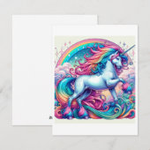 Unicorn Studie H - Fantasy AI Feestdagenkaart (Voorkant / Achterkant)