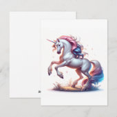 Unicorn Studie N - Fantasy AI Feestdagenkaart (Voorkant / Achterkant)