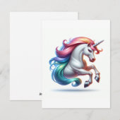 Unicorn Studie Q - Fantasy AI Feestdagenkaart (Voorkant / Achterkant)