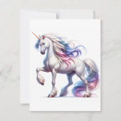 Unicorn Study P - Fantasy AI Feestdagenkaart (Voorkant)