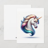 Unicorn Study R - Fantasy AI Feestdagenkaart (Voorkant / Achterkant)