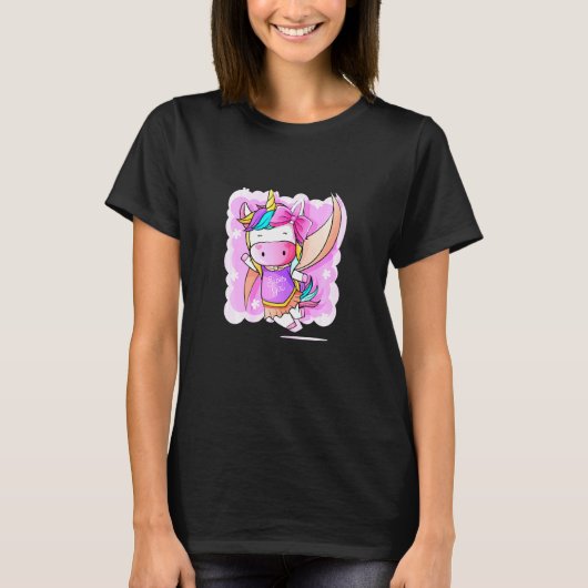 Unicorn Super Girl T-shirt (Voorkant)