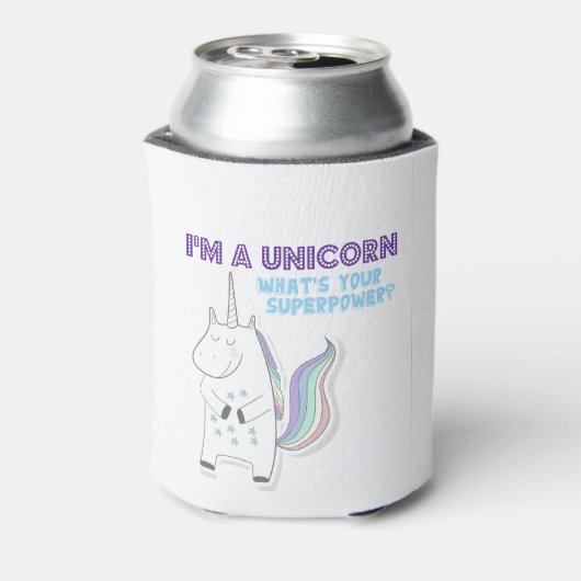 Unicorn Superpower Blikjeskoeler (Blikje Achterkant)