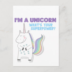 Unicorn Superpower Briefkaart