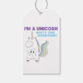 Unicorn Superpower Cadeaulabel (Voorkant)