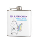 Unicorn Superpower Heupfles (Voorkant)