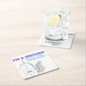 Unicorn Superpower Kartonnen Onderzetters (Insitu)