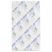 Unicorn Superpower Klein Cadeauzakje (Achterkant)