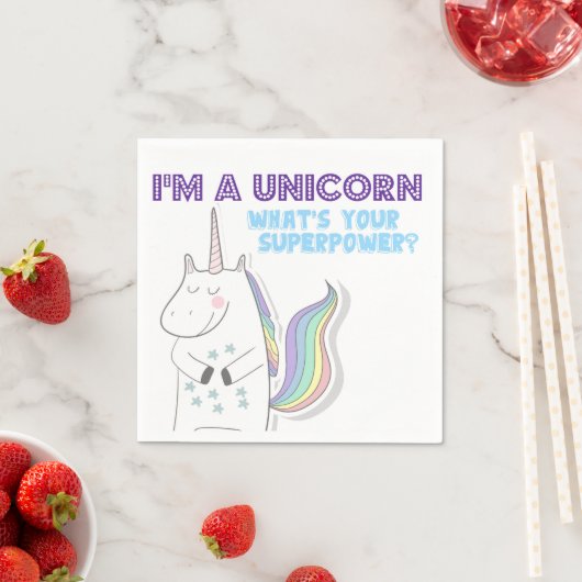 Unicorn Superpower Servetten (Insitu)