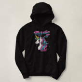 Unicorn T Majestic AF T Unicorn Hoodie (Design voorkant)