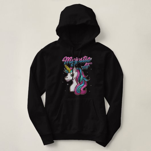 Unicorn T Majestic AF T Unicorn Hoodie (Design voorkant)