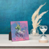 Unicorn Tabletop Plaque 5,25 inch (Cupcake Roze) Fotoplaat (Insitu)
