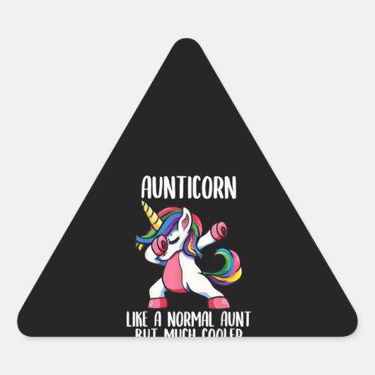 unicorn - tante - verjaardagsfeestje apparel , aar sticker (Voorkant)