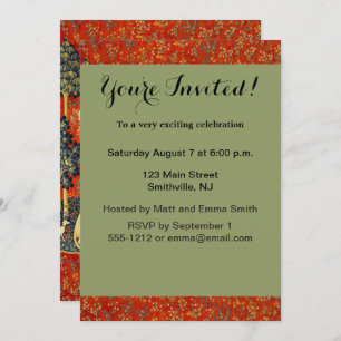 Unicorn Tapestries Lady Legend Myth Medieval Art Kaart