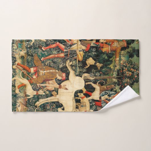 Unicorn Tapestries middeleeuwse klassieker verdedi Bad Handdoek (Handdoek)