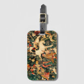 Unicorn Tapestries middeleeuwse klassieker verdedi Bagagelabel (Voorkant (verticaal))