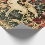 Unicorn Tapestries middeleeuwse klassieker verdedi Cadeaupapier (Hoek)