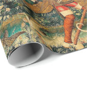 Unicorn Tapestries middeleeuwse klassieker verdedi Cadeaupapier (Rol Hoek)