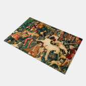 Unicorn Tapestries middeleeuwse klassieker verdedi Deurmat (Schuin)