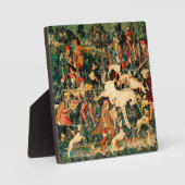 Unicorn Tapestries middeleeuwse klassieker verdedi Fotoplaat (Voorkant)