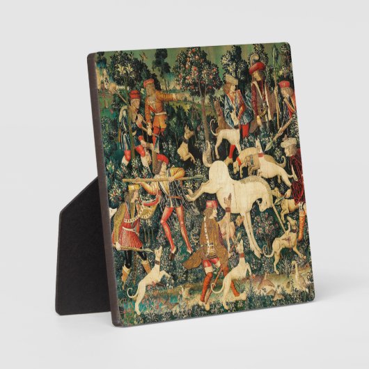 Unicorn Tapestries middeleeuwse klassieker verdedi Fotoplaat (Voorkant)