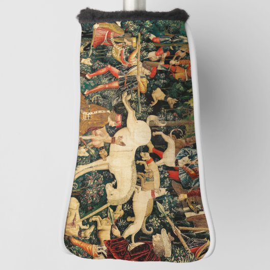 Unicorn Tapestries middeleeuwse klassieker verdedi Golfheadcover (Draai 90)