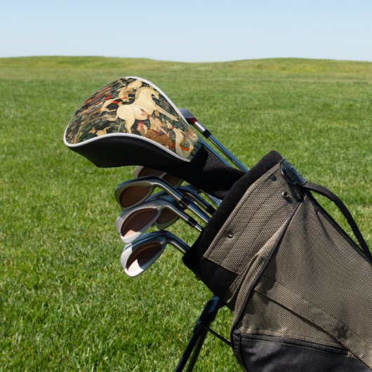 Unicorn Tapestries middeleeuwse klassieker verdedi Golfheadcover (Insitu)