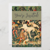 Unicorn Tapestries middeleeuwse klassieker verdedi Kaart (Voorkant)