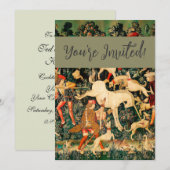 Unicorn Tapestries middeleeuwse klassieker verdedi Kaart (Voorkant / Achterkant)