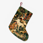 Unicorn Tapestries middeleeuwse klassieker verdedi Kleine Kerstsok (Voorkant (Hangend))