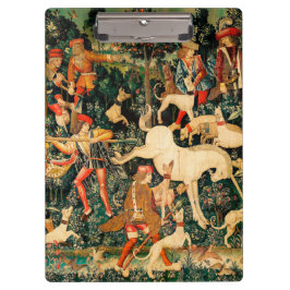 Unicorn Tapestries middeleeuwse klassieker verdedi Klembord