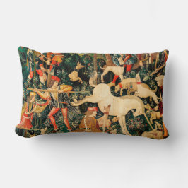 Unicorn Tapestries middeleeuwse klassieker verdedi Kussen