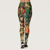 Unicorn Tapestries middeleeuwse klassieker verdedi Leggings (Achterkant)