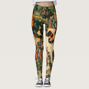 Unicorn Tapestries middeleeuwse klassieker verdedi Leggings
