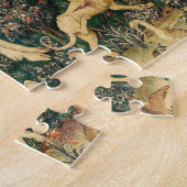 Unicorn Tapestries middeleeuwse klassieker verdedi Legpuzzel (Zijkant)