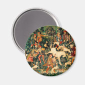 Unicorn Tapestries middeleeuwse klassieker verdedi Magneet (Voorkant / Achterkant)