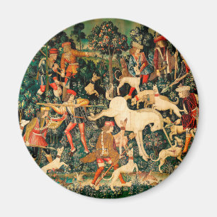Unicorn Tapestries middeleeuwse klassieker verdedi Magneet