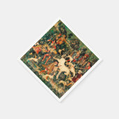 Unicorn Tapestries middeleeuwse klassieker verdedi Servet (Hoek)