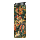 Unicorn Tapestries middeleeuwse klassieker verdedi Thermosbeker (Gedraaid links)