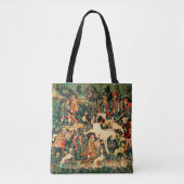 Unicorn Tapestries middeleeuwse klassieker verdedi Tote Bag (Voorkant)