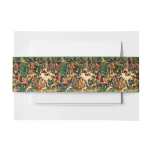 Unicorn Tapestries middeleeuwse klassieker verdedi Uitnodigingen Wikkel
